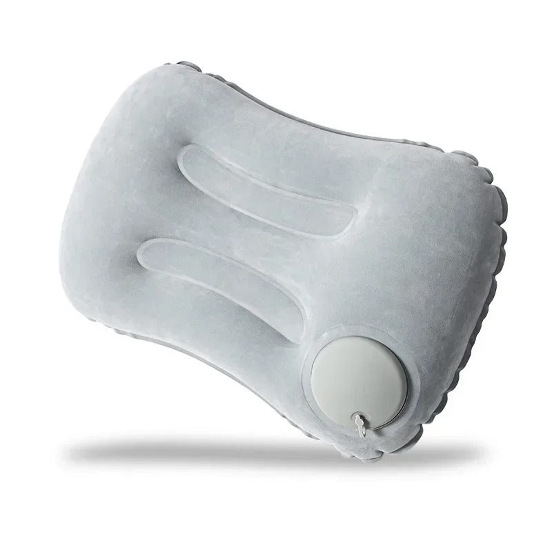 Almohada Hinchable con Bomba Integrada - Innovadora, Compacta y Confortable