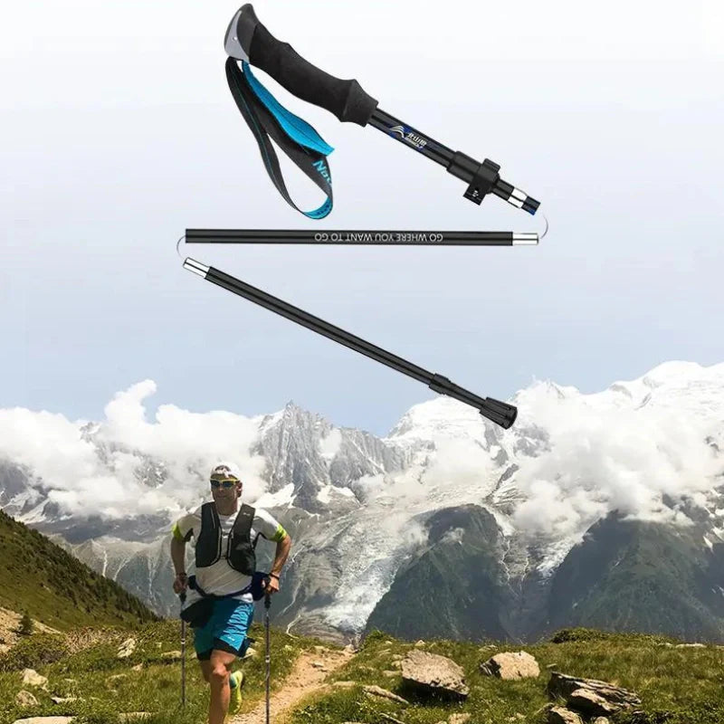 Equipaje Montaña - Bastones de senderismo ajustables 115-135 cm