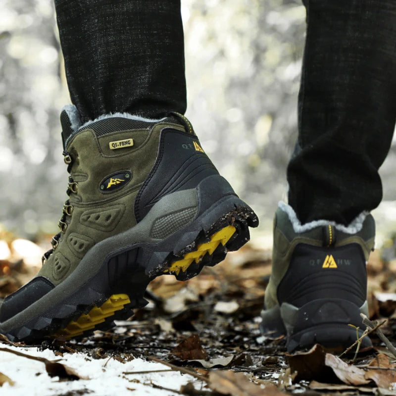 Equipaje Montaña - Botas de montaña altas de cuero de gamuza