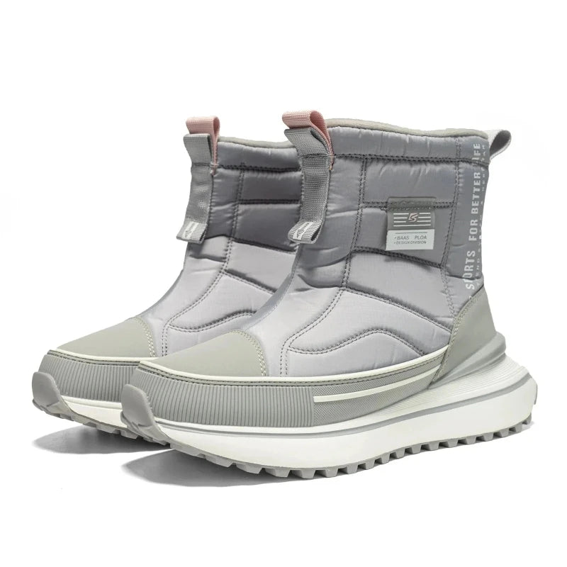 Equipaje Montaña - Botas de nieve con interior de algodón peludo para mujer