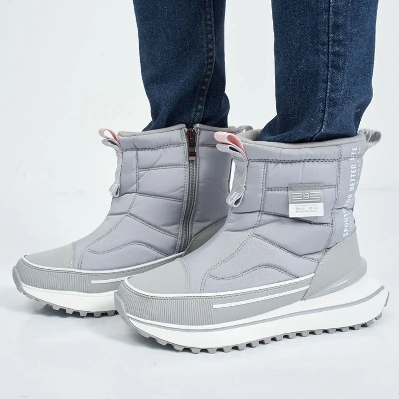 Equipaje Montaña - Botas de nieve con interior de algodón peludo para mujer