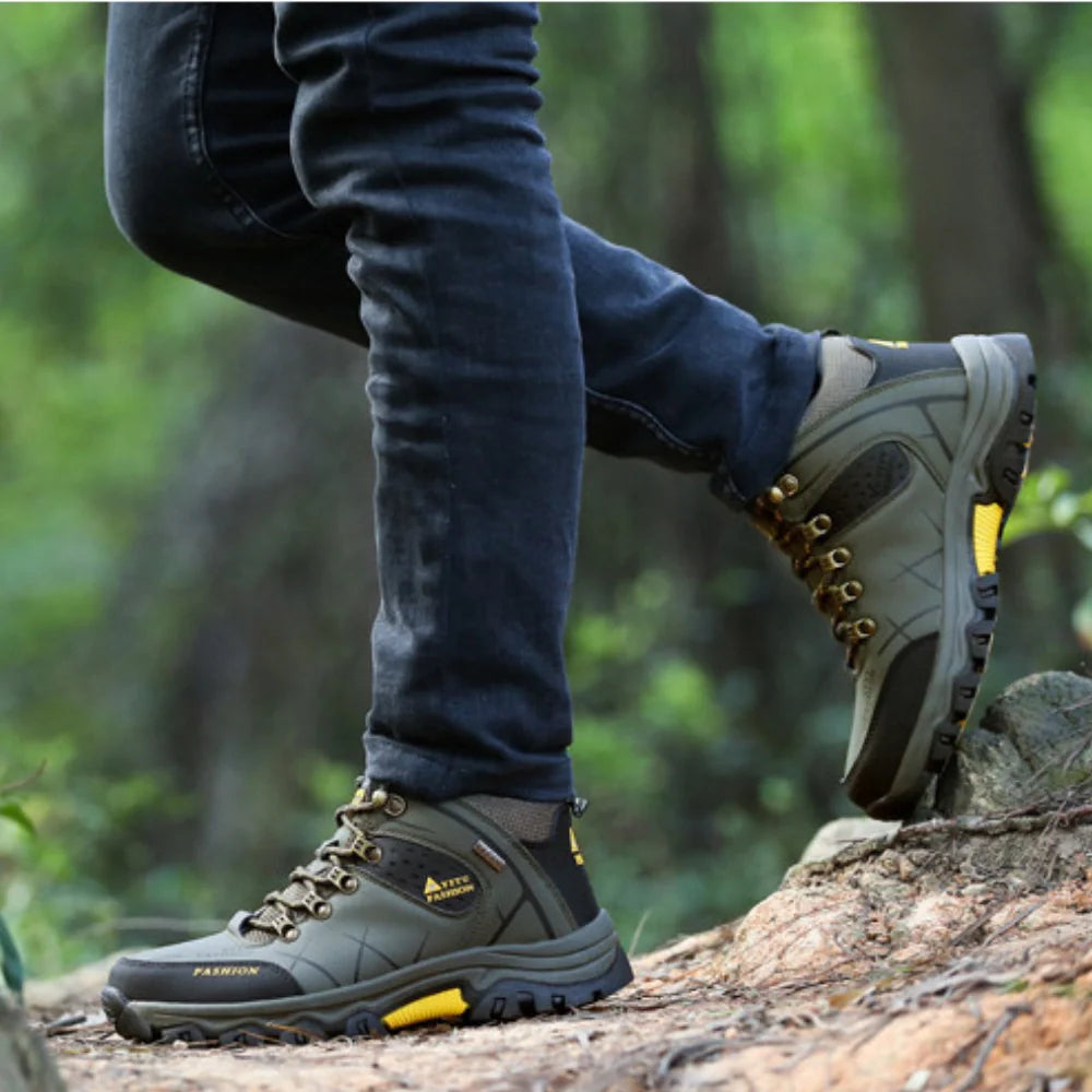 Equipaje Montaña - Botas de senderismo de cuero para hombre