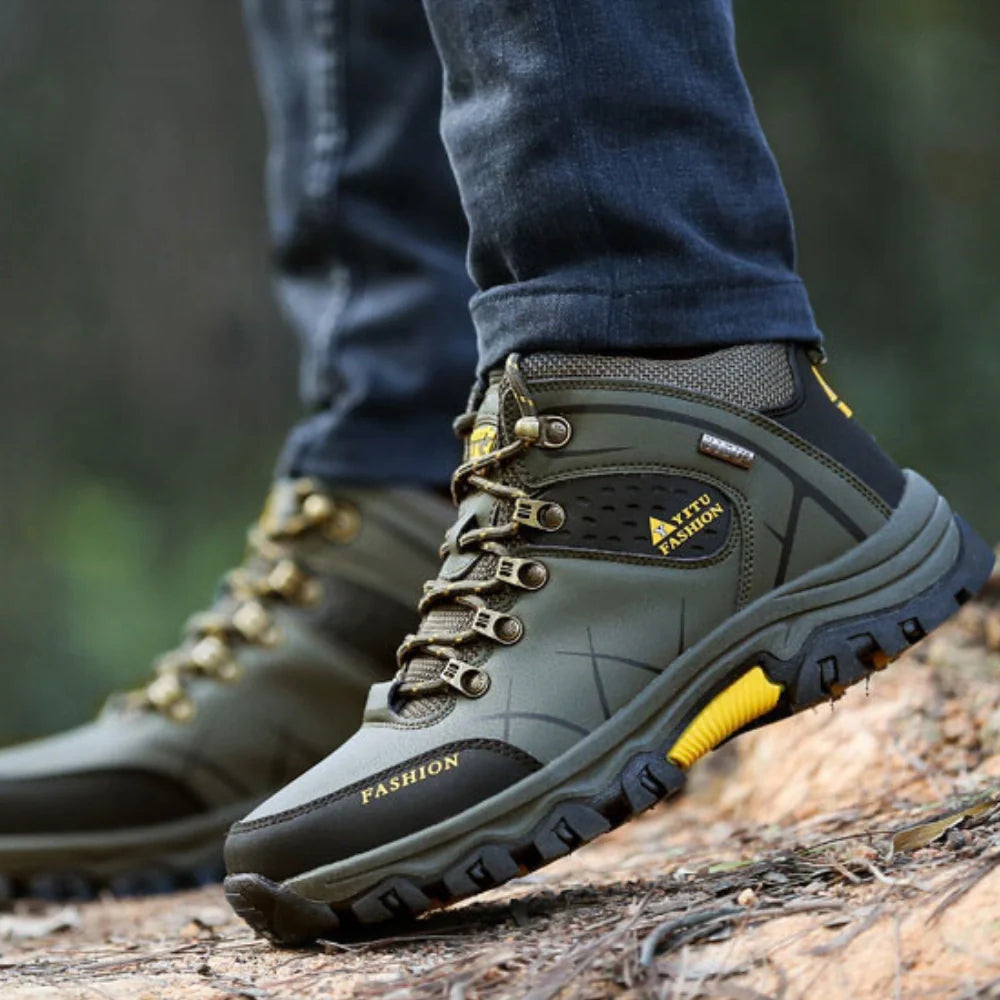 Equipaje Montaña - Botas de senderismo de cuero para hombre