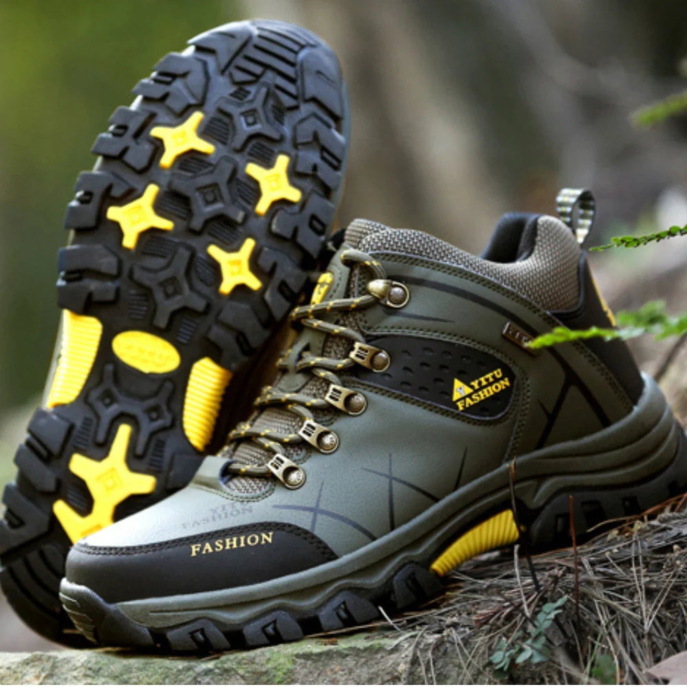 Equipaje Montaña - Botas de senderismo de cuero para hombre