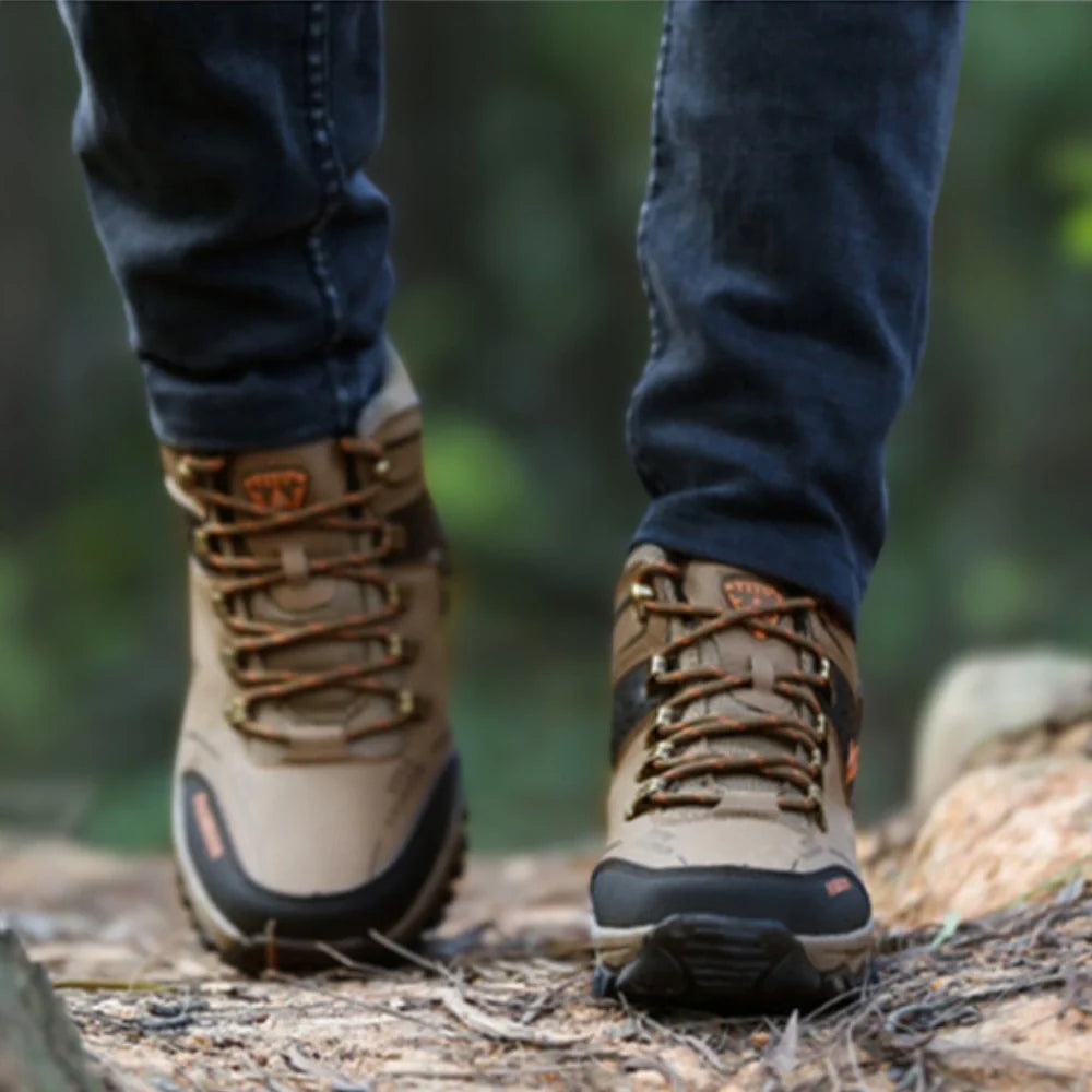 Equipaje Montaña - Botas de senderismo de cuero para hombre