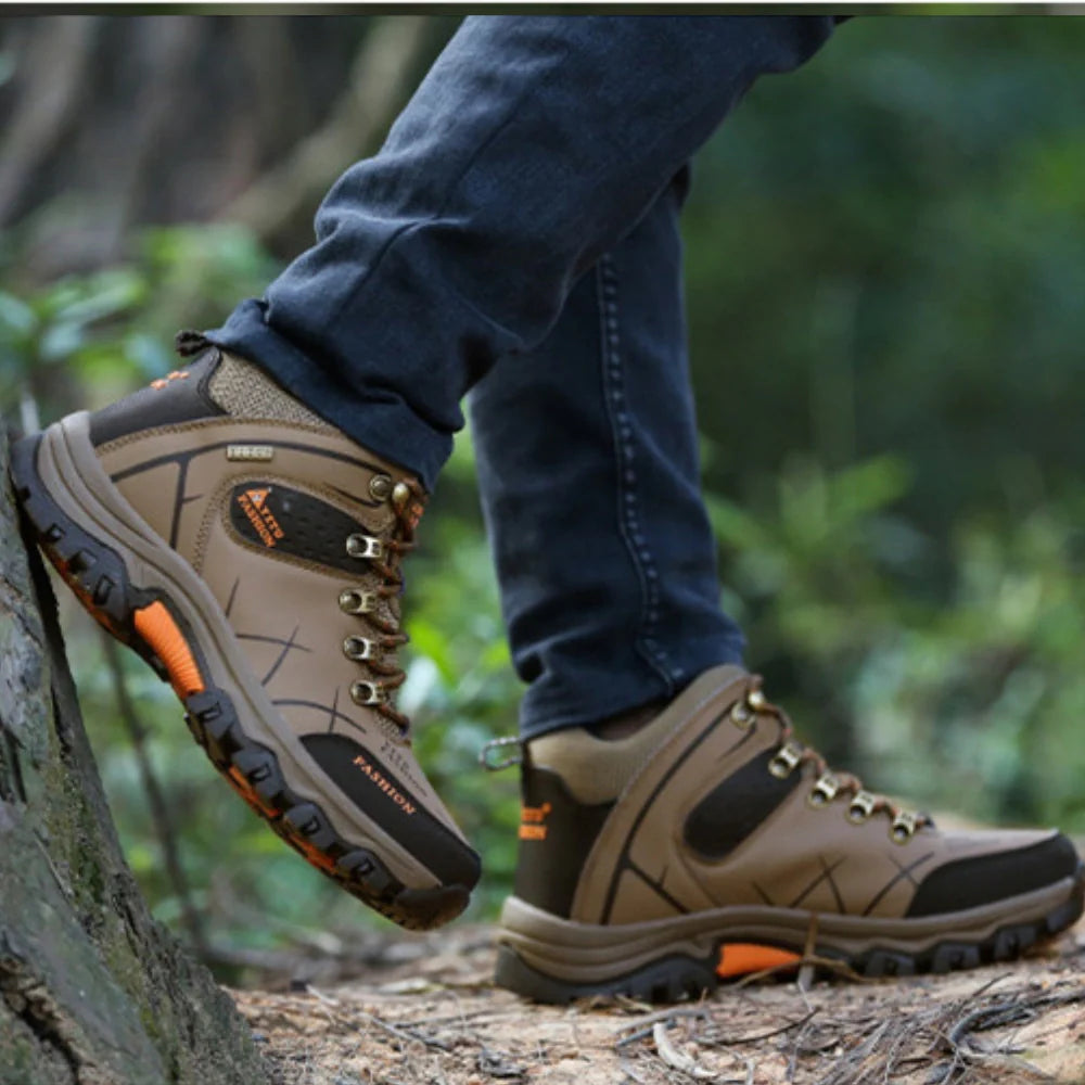 Equipaje Montaña - Botas de senderismo de cuero para hombre