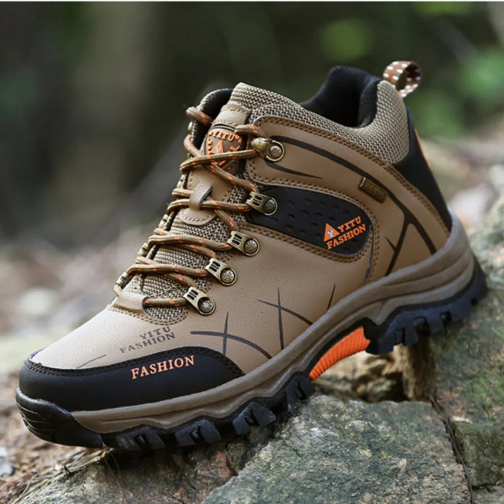 Equipaje Montaña - Botas de senderismo de cuero para hombre