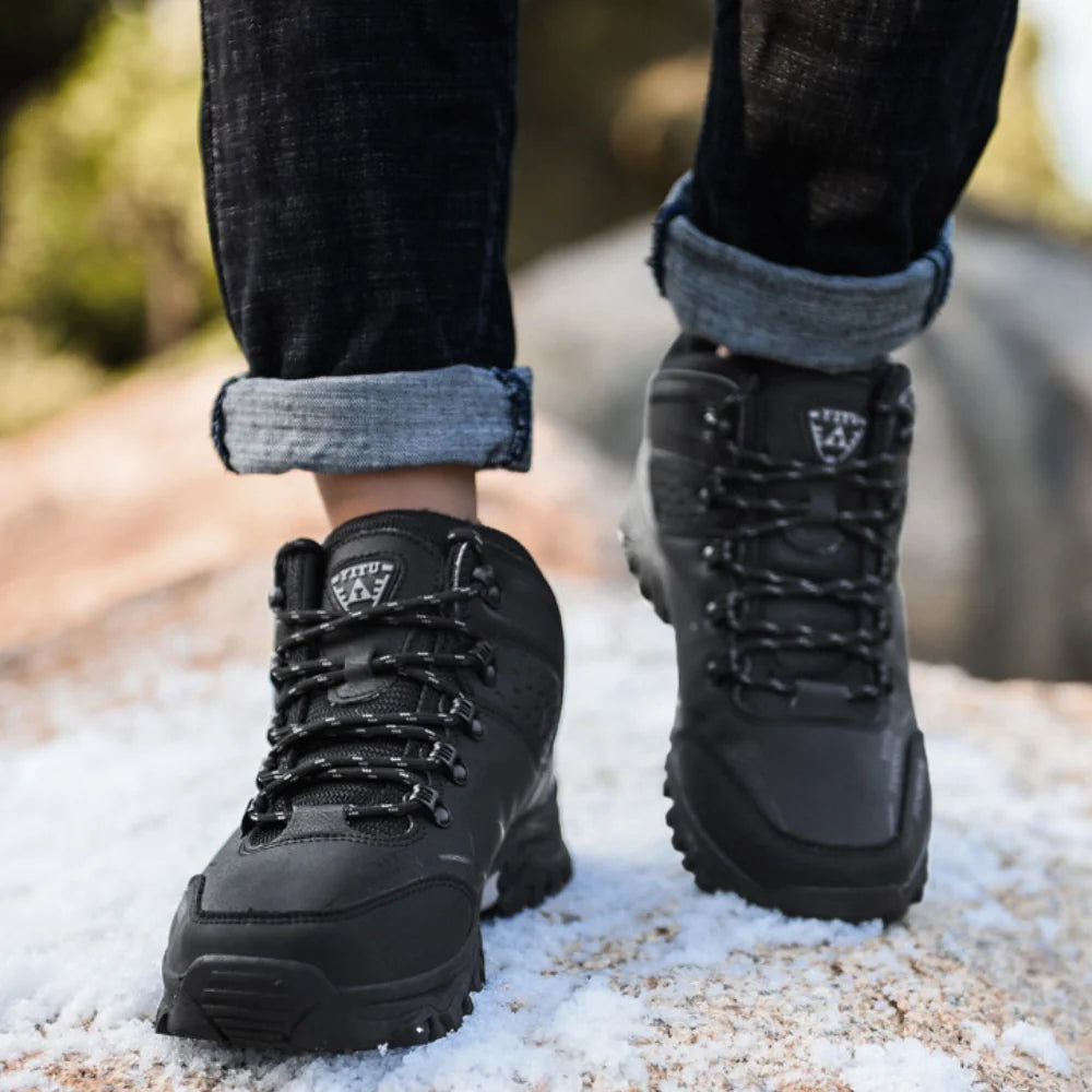 Equipaje Montaña - Botas de senderismo de cuero para hombre