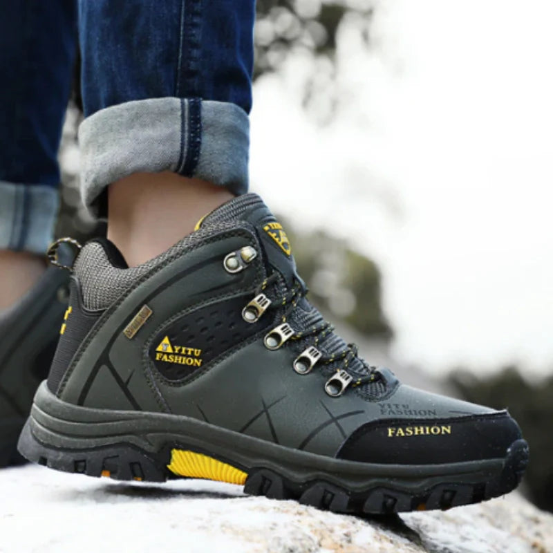 Equipaje Montaña - Botas de senderismo de cuero para hombre