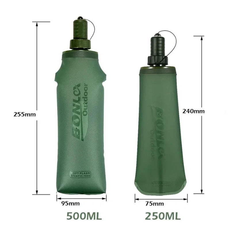 Equipaje Montaña - Botella de senderismo flexible y plegable de tpu