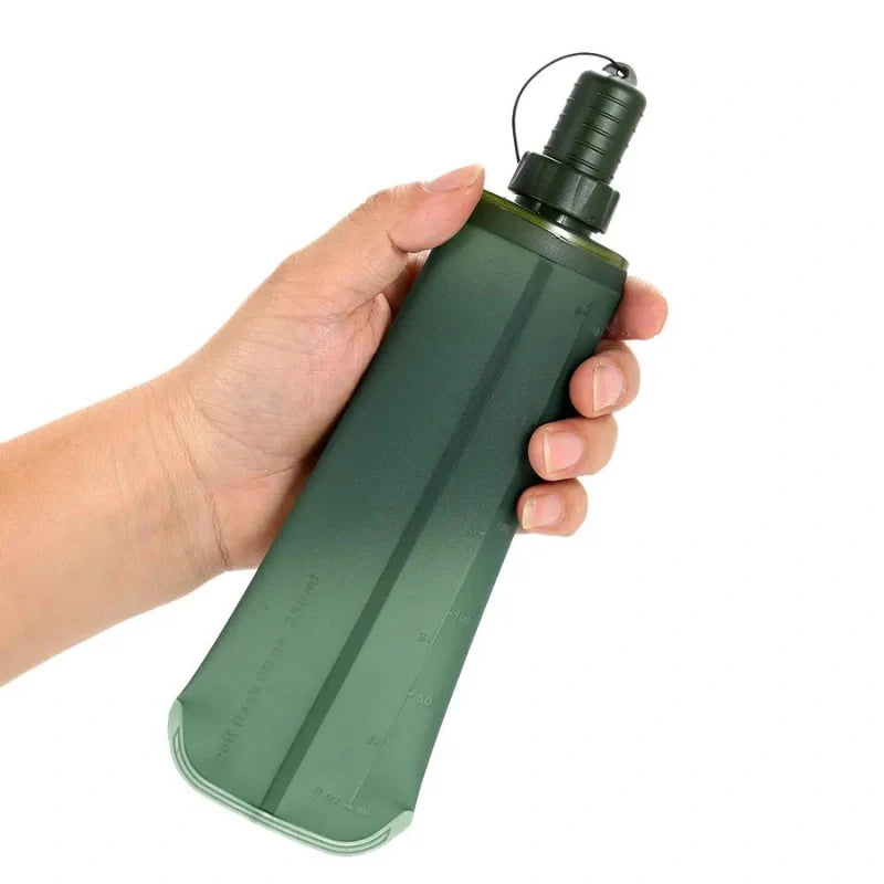 Equipaje Montaña - Botella de senderismo flexible y plegable de tpu