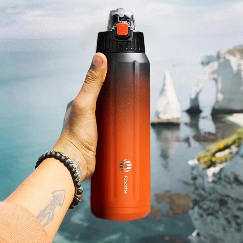 Equipaje Montaña - Botella térmica de acero inoxidable para senderismo