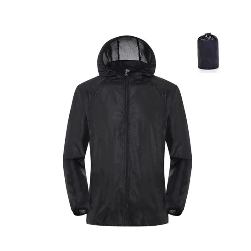Equipaje Montaña - Chaqueta de senderismo impermeable cortavientos para hombre y mujer