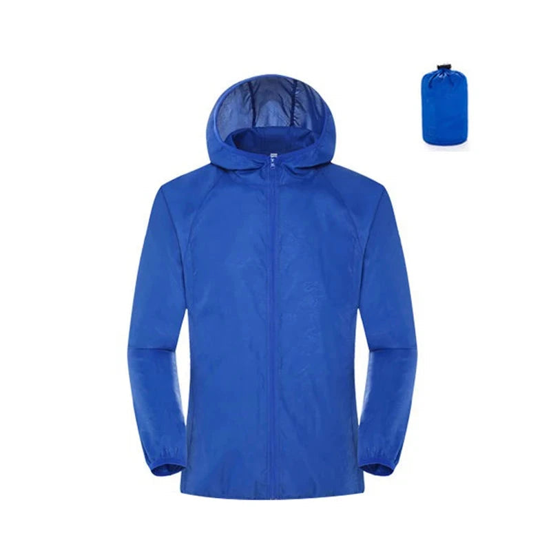 Equipaje Montaña - Chaqueta de senderismo impermeable cortavientos para hombre y mujer