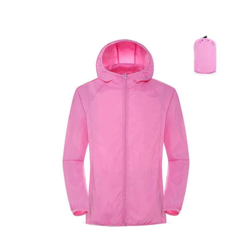 Equipaje Montaña - Chaqueta de senderismo impermeable cortavientos para hombre y mujer