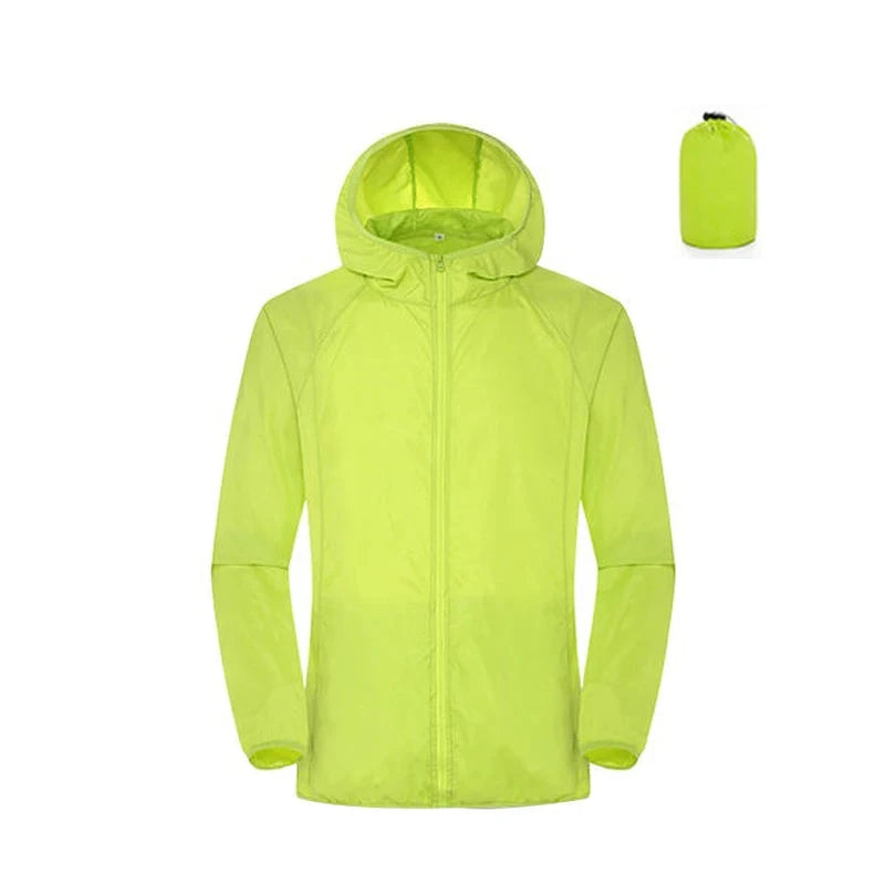 Equipaje Montaña - Chaqueta de senderismo impermeable cortavientos para hombre y mujer
