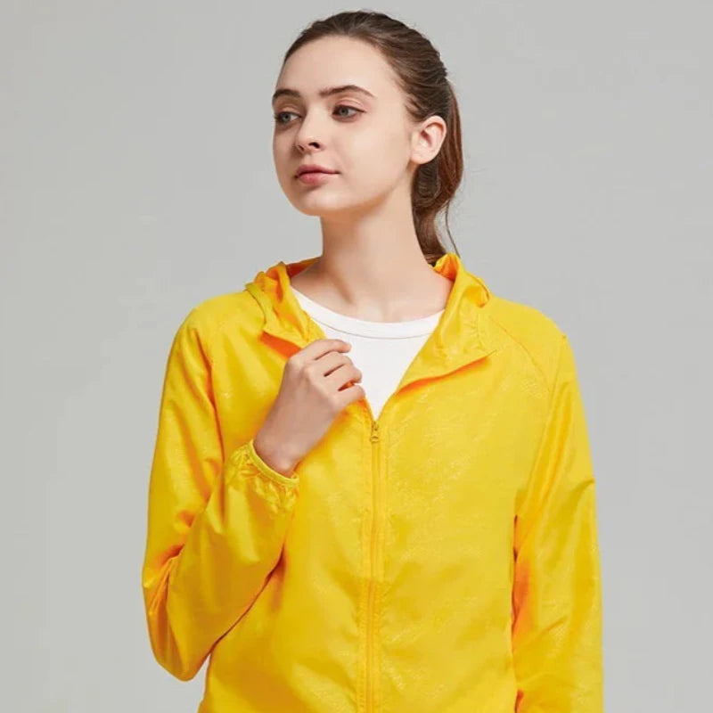 Equipaje Montaña - Chaqueta de senderismo impermeable cortavientos para hombre y mujer
