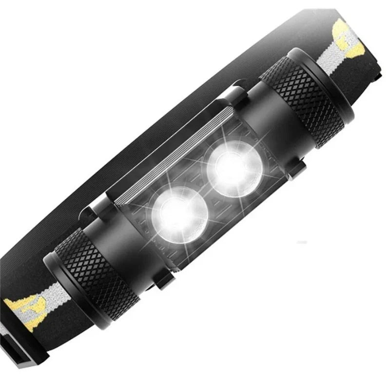 Equipaje Montaña - Linterna frontal potente con doble led