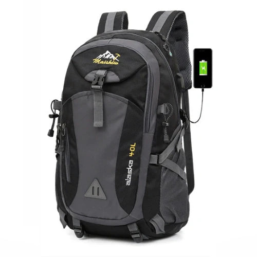 Equipaje Montaña - Mochila de senderismo de 40l con adaptador usb