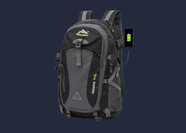Equipaje Montaña - Mochila de senderismo de 40l con adaptador usb