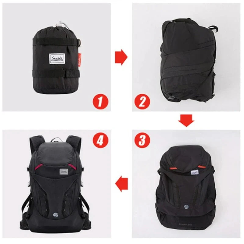 Equipaje Montaña - Mochila de senderismo para mujer 30l plegable