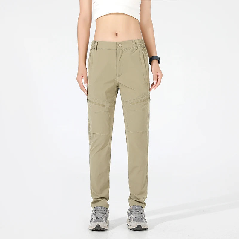 Equipaje Montaña - Pantalón de senderismo cargo impermeable para mujer