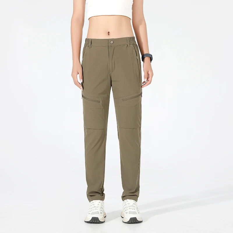 Equipaje Montaña - Pantalón de senderismo cargo impermeable para mujer