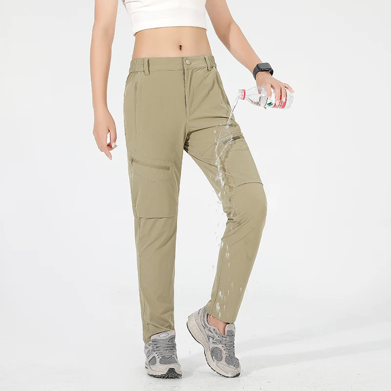 Equipaje Montaña - Pantalón de senderismo cargo impermeable para mujer