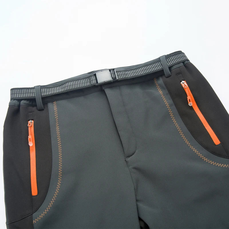 Equipaje Montaña - Pantalón de senderismo de felpa gruesa y cálida para hombre