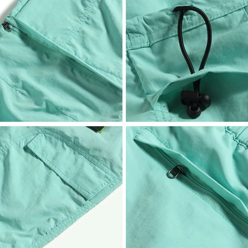 Equipaje Montaña - Pantalón de senderismo desmontable en short para mujer