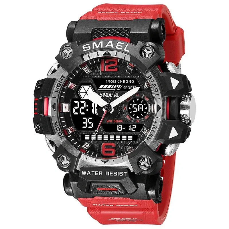 Equipaje Montaña - Reloj de senderismo con doble pantalla digital y reloj