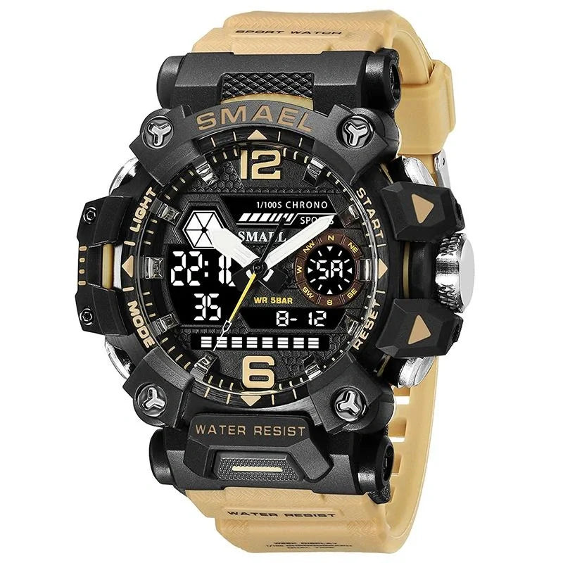 Equipaje Montaña - Reloj de senderismo con doble pantalla digital y reloj