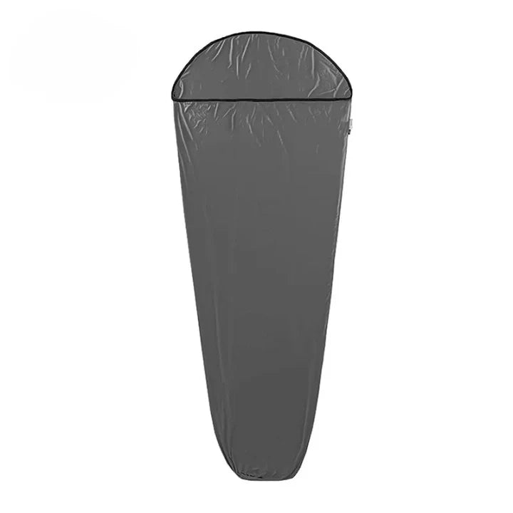 Equipaje Montaña - Saco de dormir gris elástico y ligero de nylon