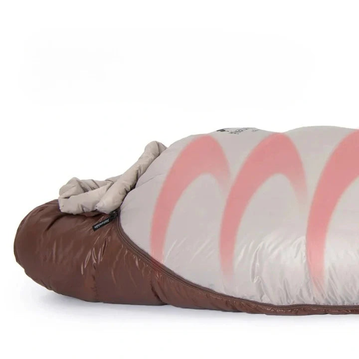 Equipaje Montaña - Saco de dormir para clima frío estilo momia de nylon