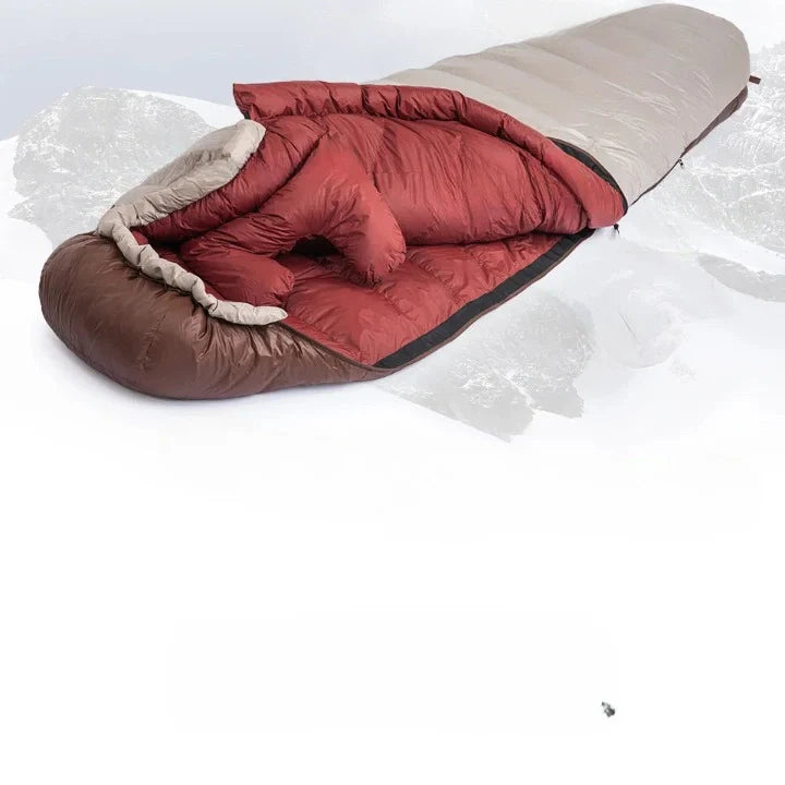 Equipaje Montaña - Saco de dormir para clima frío estilo momia de nylon