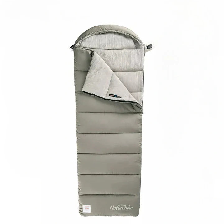 Equipaje Montaña - Saco de dormir para climas fríos, verde y plegable de algodón