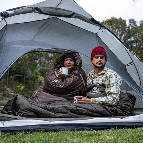 Equipaje Montaña - Saco de dormir ultraligero aislante e impermeable de algodón