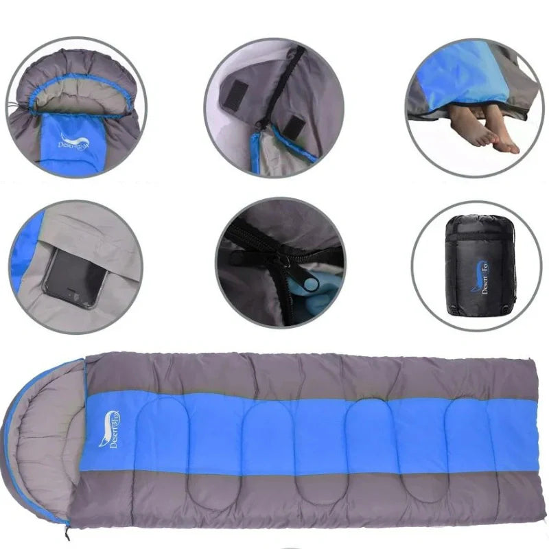 Equipaje Montaña - Saco de dormir ultraligero e impermeable para verano y primavera