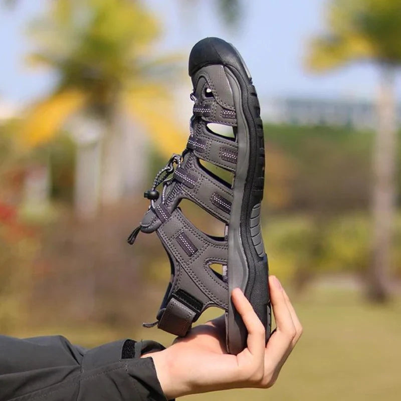 Equipaje Montaña - Sandalias de senderismo para hombre para caminatas relajadas