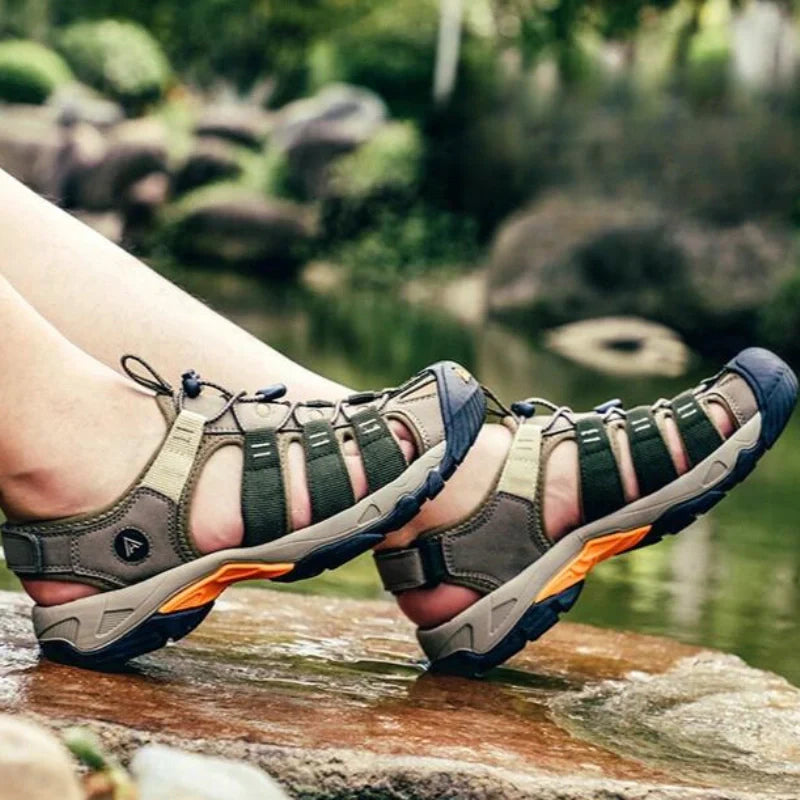 Equipaje Montaña - Sandalias de trekking para hombre resistentes