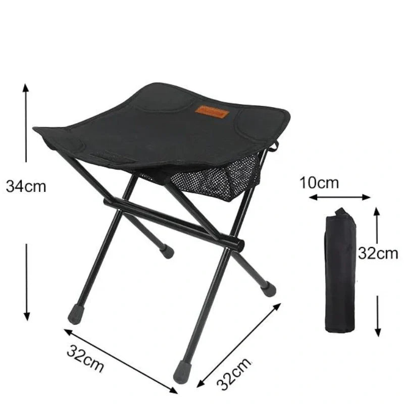 Equipaje Montaña - Silla de camping plegable con bolsa de almacenamiento
