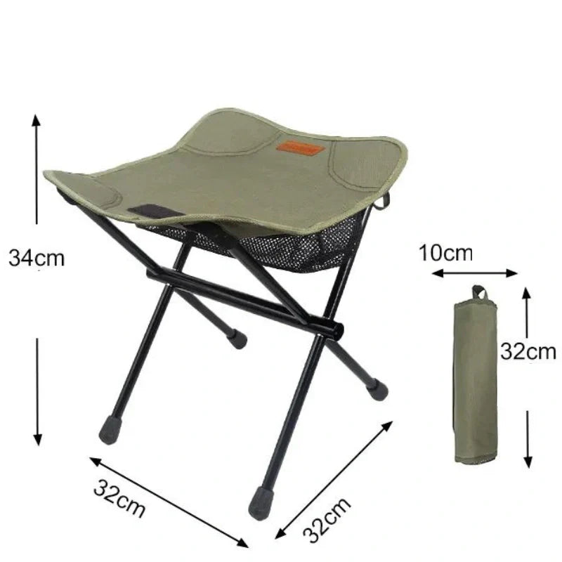 Equipaje Montaña - Silla de camping plegable con bolsa de almacenamiento