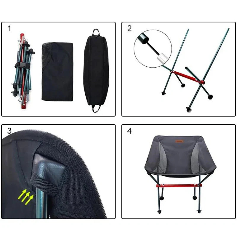 Equipaje Montaña - Silla de camping plegable ultraligera