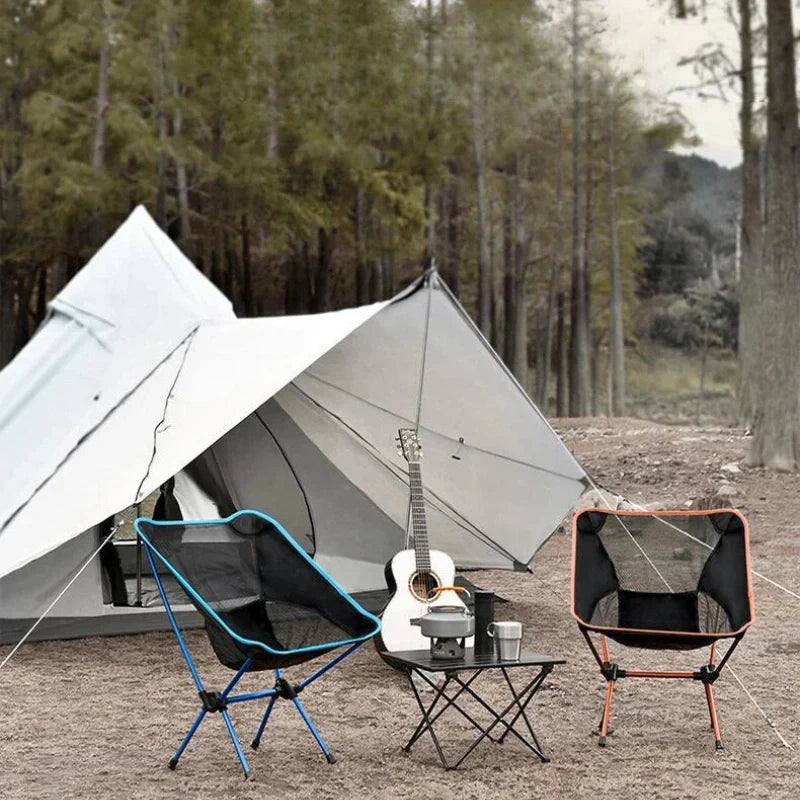 Equipaje Montaña - Silla de camping portátil de aluminio y tela oxford