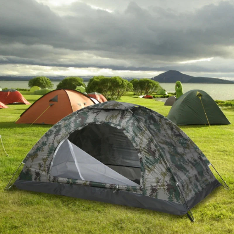 Equipaje Montaña - Tienda de campaña para 2 personas con estampado militar