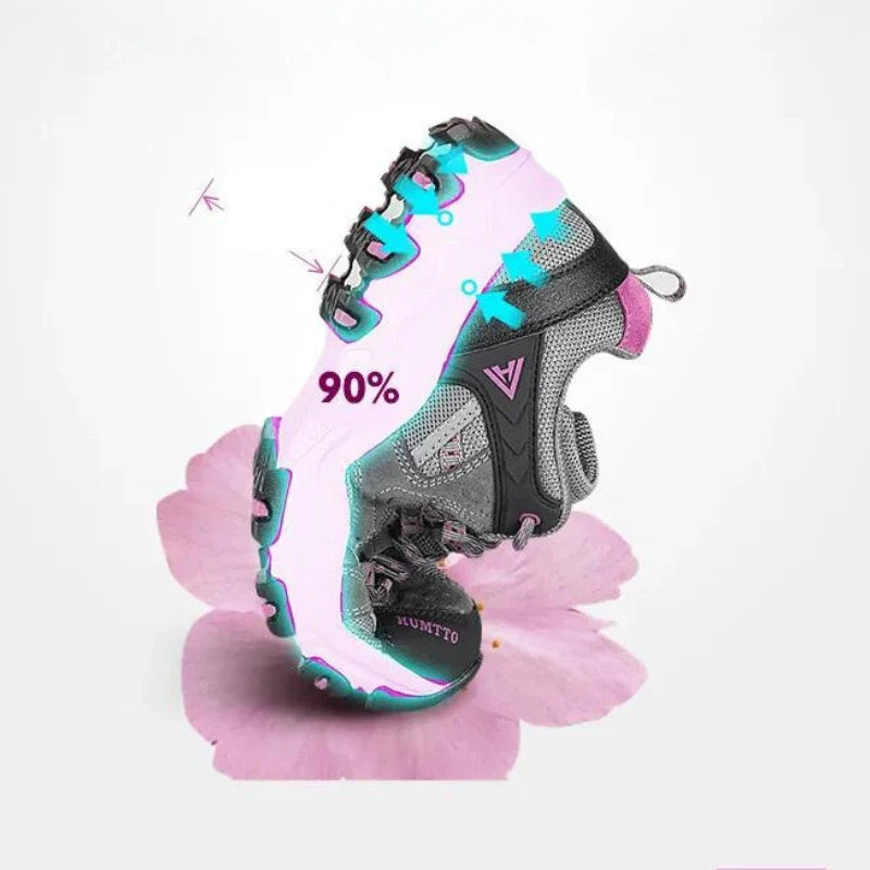 Equipaje Montaña - Zapatillas de senderismo bajas para mujer impermeables