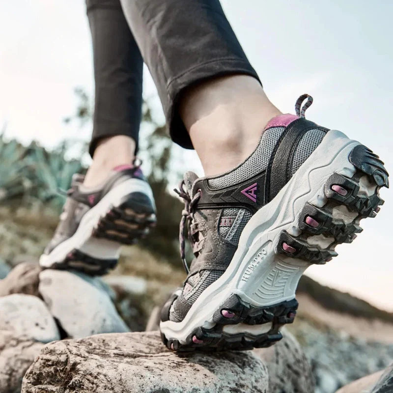 Equipaje Montaña - Zapatillas de senderismo bajas para mujer impermeables