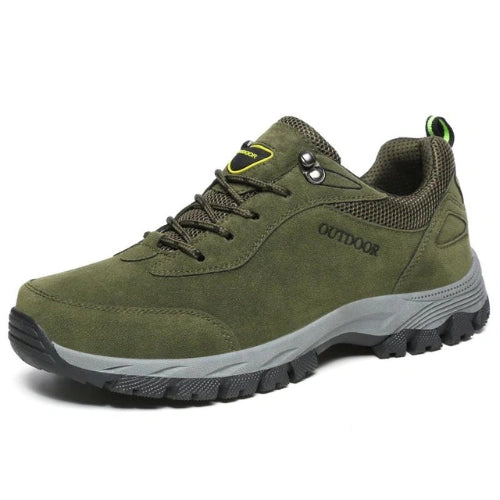 Equipaje Montaña - Zapatillas de senderismo de cuero gamuzado para hombre
