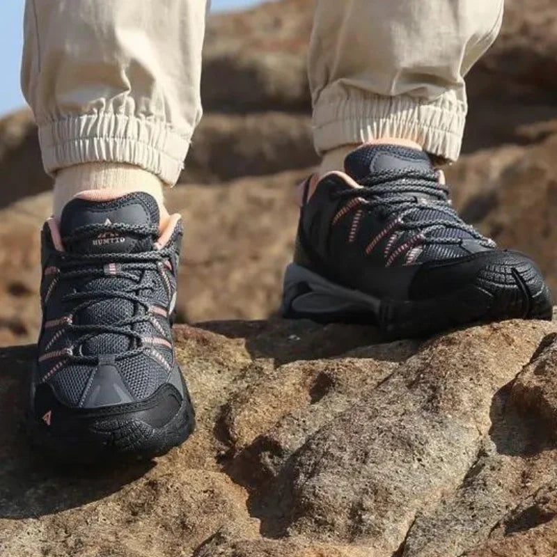 Equipaje Montaña - Zapatillas de senderismo resistentes al desgaste para mujer