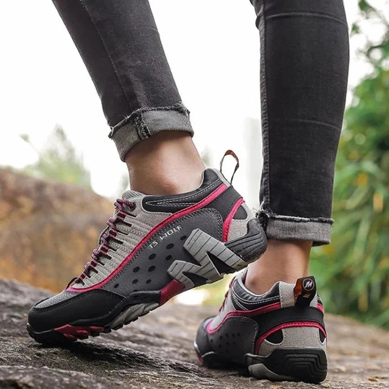 Equipaje Montaña - Zapatillas de senderismo resistentes para mujer